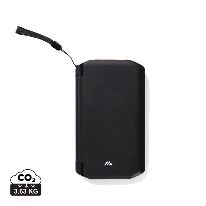 Nordic Drift Titan solárna powerbanka 10 000 mAh s 3 panelmi, čierna Nordic Drift Titan solárna powerbanka 10 000 mAh s 3 panelmi, čierna