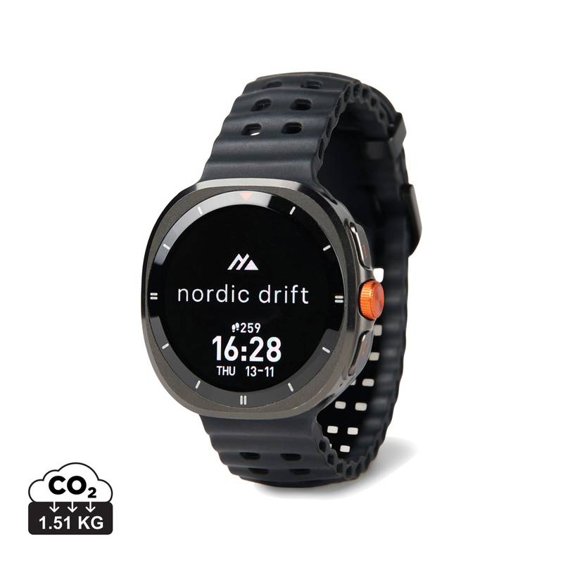 Nordic Drift Titan vysoko výkonné hodinky, čierna Nordic Drift Titan vysoko výkonné hodinky, čierna