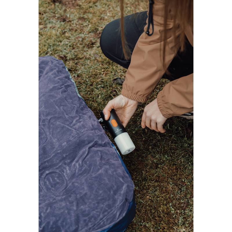 Nordic Drift Titan prenosná vzduchová pumpa s kemp. svetlom, čierna Nordic Drift Titan prenosná vzduchová pumpa s kemp. svetlom, čierna