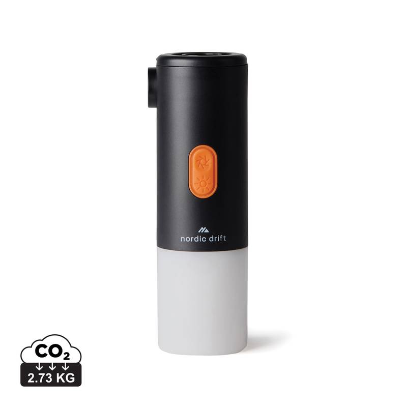 Nordic Drift Titan prenosná vzduchová pumpa s kemp. svetlom, čierna Nordic Drift Titan prenosná vzduchová pumpa s kemp. svetlom, čierna