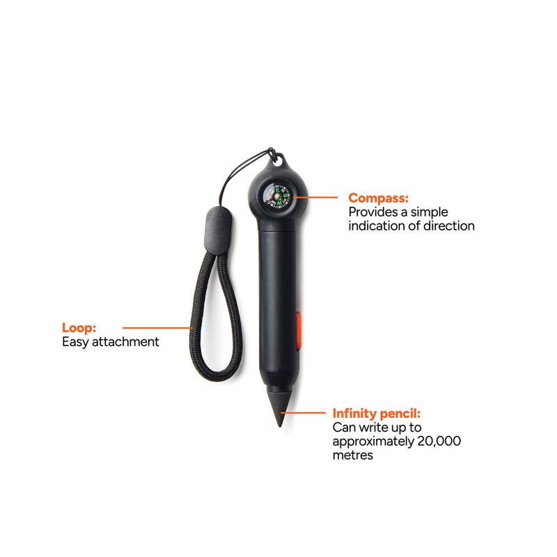 Nordic Drift Trial RCS nekonečné pero s kompasom, čierna Nordic Drift Trial RCS nekonečné pero s kompasom, čierna