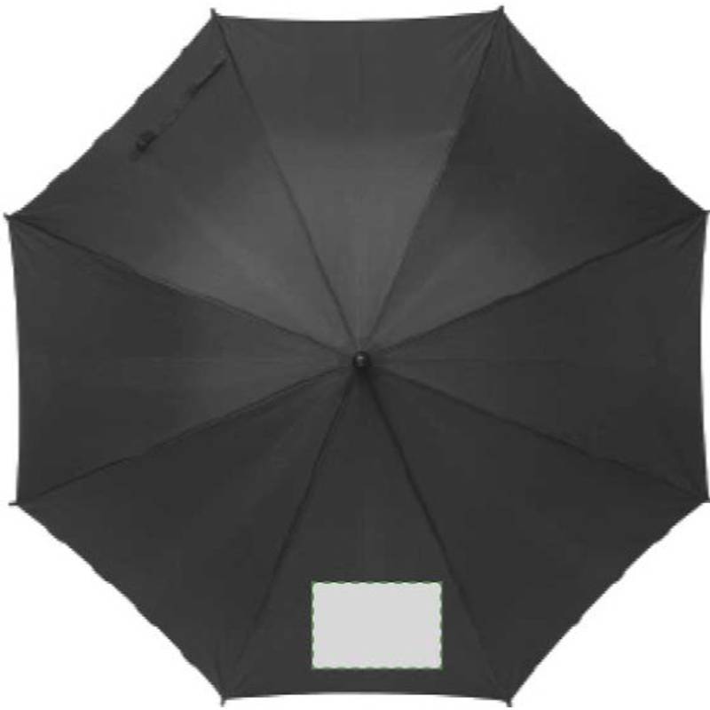 TERUEL Automatický dáždnik, recyklovaný materiál RPET,čierna TERUEL Automatický dáždnik, recyklovaný materiál RPET,čierna