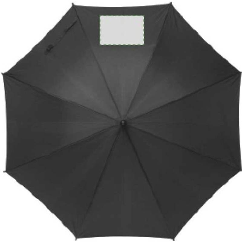 TERUEL Automatický dáždnik, recyklovaný materiál RPET,čierna TERUEL Automatický dáždnik, recyklovaný materiál RPET,čierna