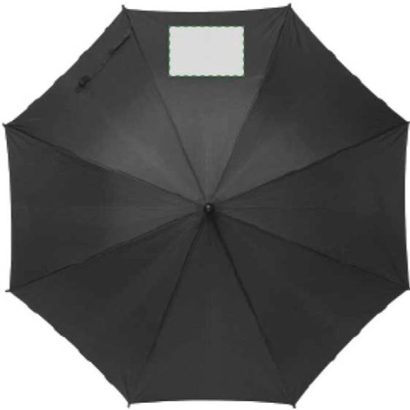 TERUEL Automatický dáždnik, recyklovaný materiál RPET,čierna TERUEL Automatický dáždnik, recyklovaný materiál RPET,čierna