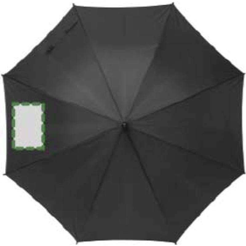 TERUEL Automatický dáždnik, recyklovaný materiál RPET,čierna TERUEL Automatický dáždnik, recyklovaný materiál RPET,čierna