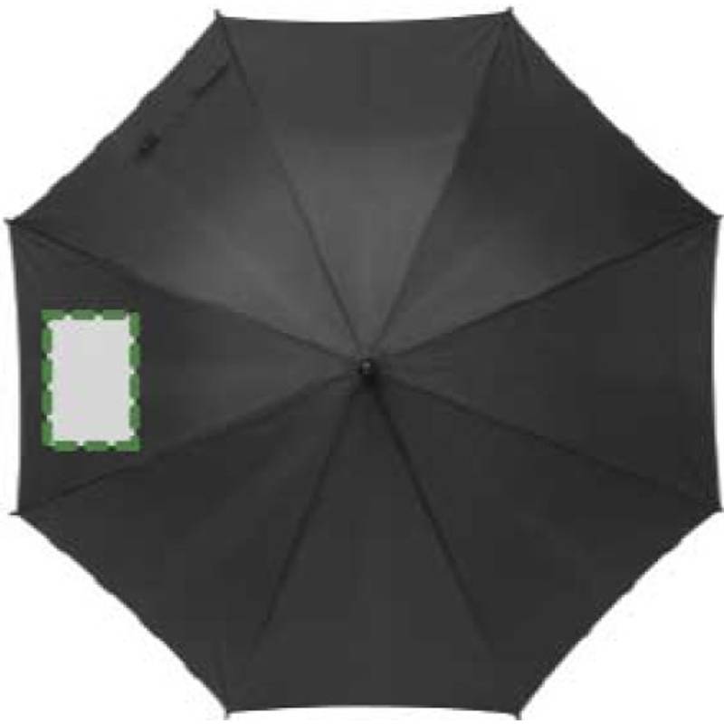 TERUEL Automatický dáždnik, recyklovaný materiál RPET,čierna TERUEL Automatický dáždnik, recyklovaný materiál RPET,čierna
