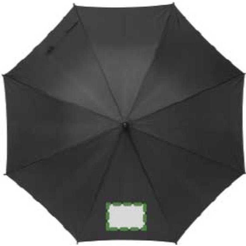 TERUEL Automatický dáždnik, recyklovaný materiál RPET,čierna TERUEL Automatický dáždnik, recyklovaný materiál RPET,čierna