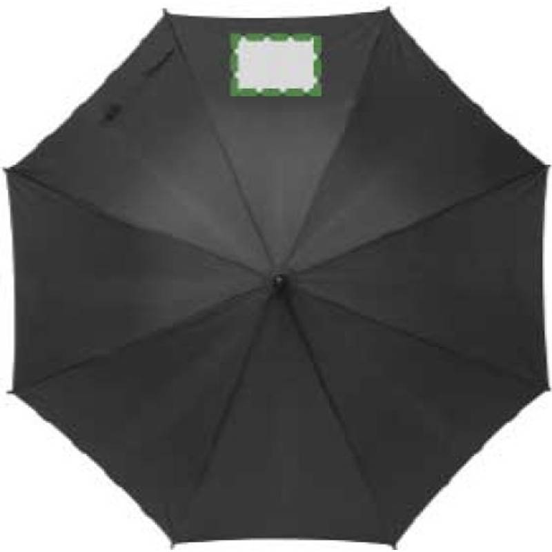 TERUEL Automatický dáždnik, recyklovaný materiál RPET,čierna TERUEL Automatický dáždnik, recyklovaný materiál RPET,čierna