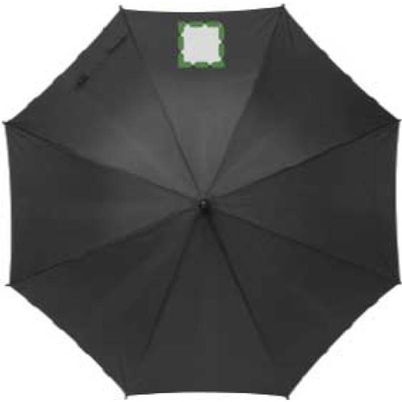 TERUEL Automatický dáždnik, recyklovaný materiál RPET,čierna TERUEL Automatický dáždnik, recyklovaný materiál RPET,čierna