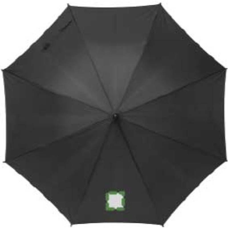 TERUEL Automatický dáždnik, recyklovaný materiál RPET,čierna TERUEL Automatický dáždnik, recyklovaný materiál RPET,čierna