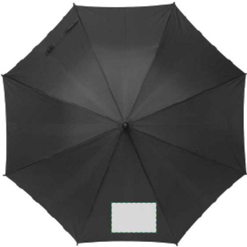 TERUEL Automatický dáždnik, recyklovaný materiál RPET,čierna TERUEL Automatický dáždnik, recyklovaný materiál RPET,čierna