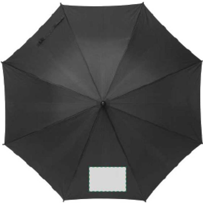 TERUEL Automatický dáždnik, recyklovaný materiál RPET,čierna TERUEL Automatický dáždnik, recyklovaný materiál RPET,čierna