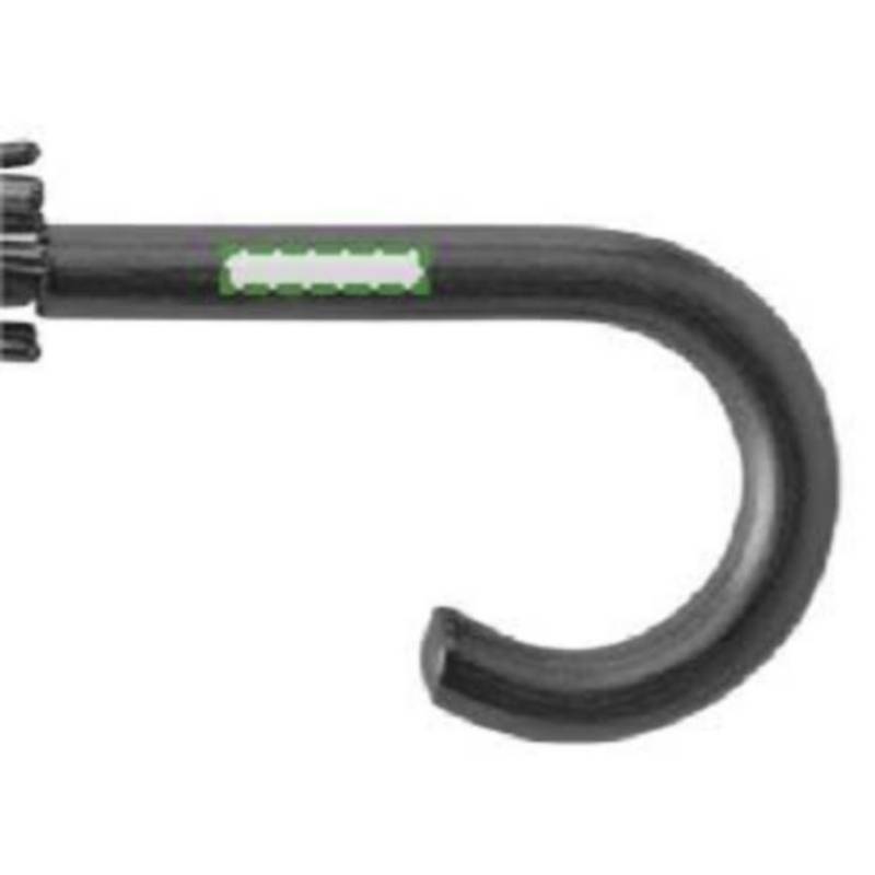 TERUEL Automatický dáždnik, recyklovaný materiál RPET,čierna TERUEL Automatický dáždnik, recyklovaný materiál RPET,čierna