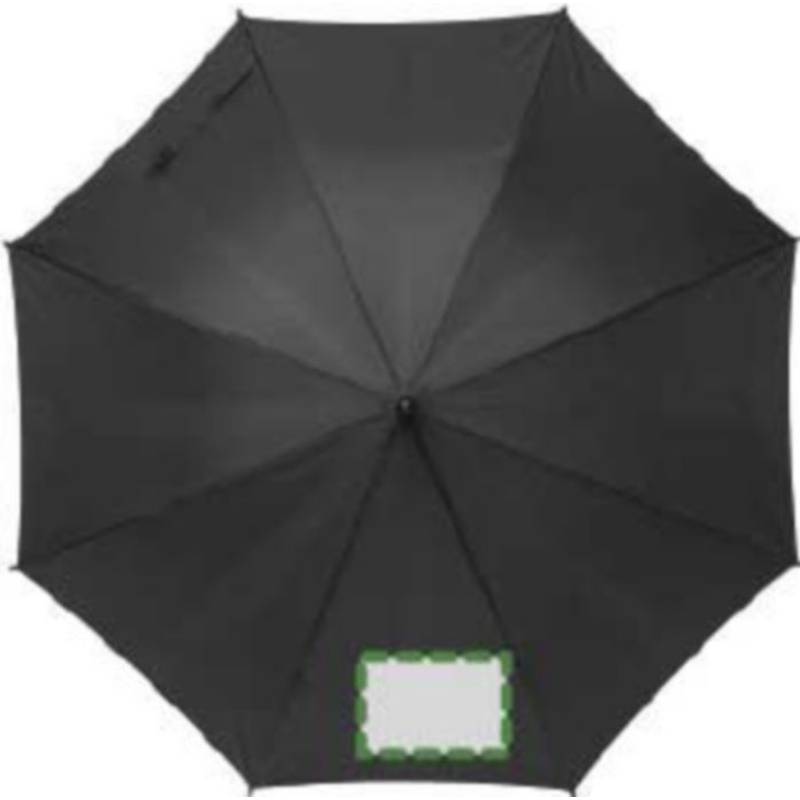 TERUEL Automatický dáždnik, recyklovaný materiál RPET,čierna TERUEL Automatický dáždnik, recyklovaný materiál RPET,čierna