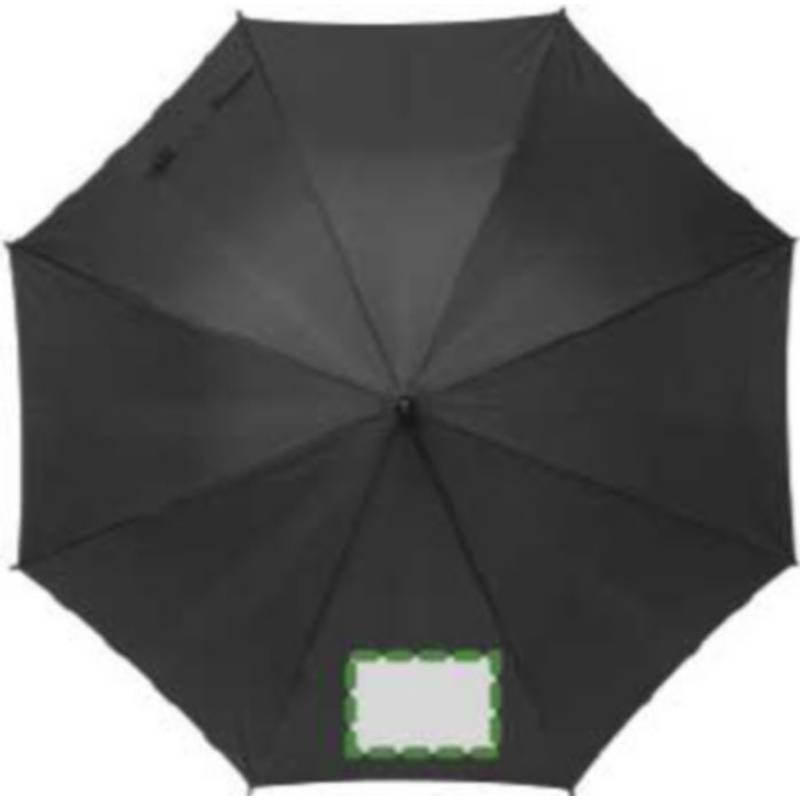 TERUEL Automatický dáždnik, recyklovaný materiál RPET,čierna TERUEL Automatický dáždnik, recyklovaný materiál RPET,čierna