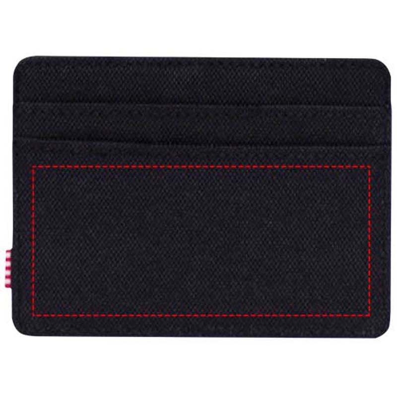 Recyklované pouzdro na karty RFID Herschel Charlie, černá Recyklované pouzdro na karty RFID Herschel Charlie, černá