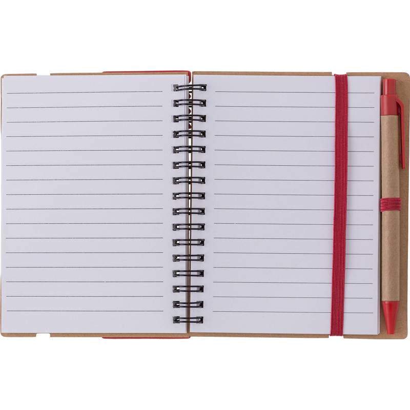 Recyklovaný papírový zápisník Angela, černá Recyklovaný papírový zápisník Angela, černá