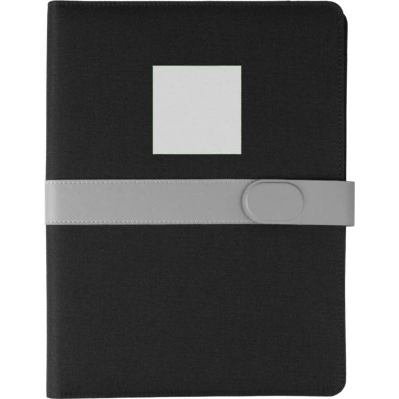 rPET skládací portfolio A4 Sven, černá rPET skládací portfolio A4 Sven, černá