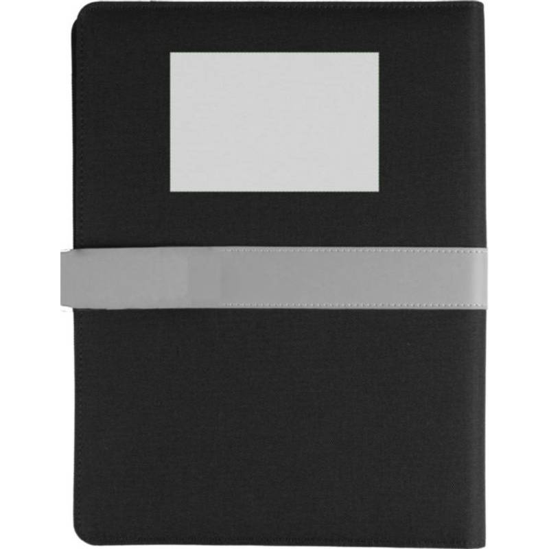 rPET skládací portfolio A4 Sven, černá rPET skládací portfolio A4 Sven, černá