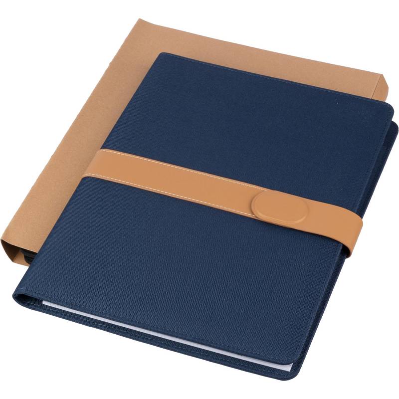 rPET skládací portfolio A4 Sven, černá rPET skládací portfolio A4 Sven, černá