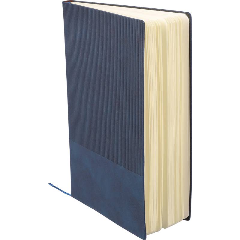 Recyklovaný PU zápisník (A5) Elian, černá Recyklovaný PU zápisník (A5) Elian, černá