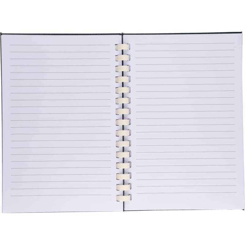 rPET zápisník (A5) Ilias, černá rPET zápisník (A5) Ilias, černá