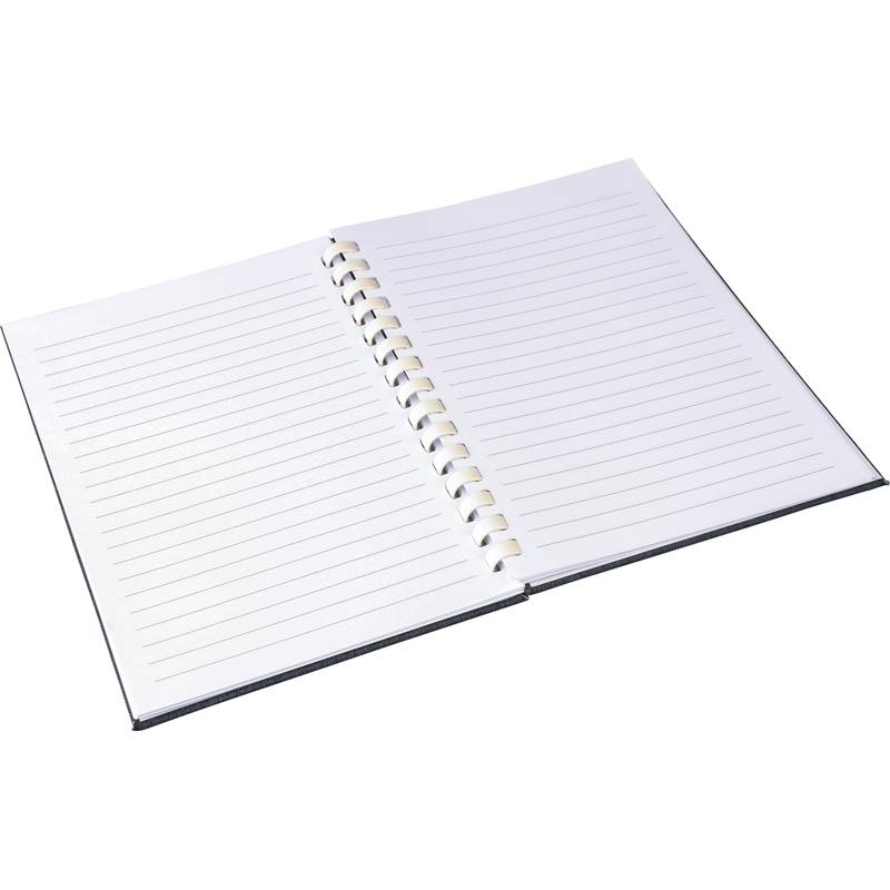 rPET zápisník (A5) Ilias, černá rPET zápisník (A5) Ilias, černá