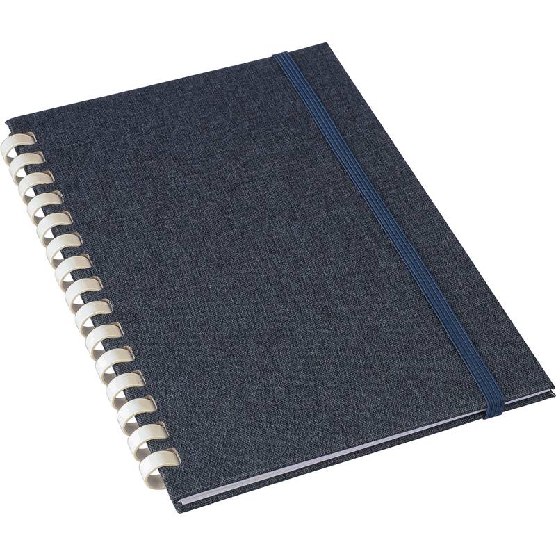 rPET zápisník (A5) Ilias, černá rPET zápisník (A5) Ilias, černá