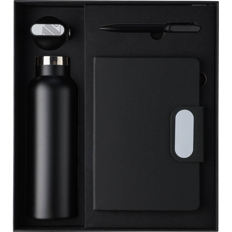 Kartónová dárková sada do kanceláře Erren, černá Kartónová dárková sada do kanceláře Erren, černá