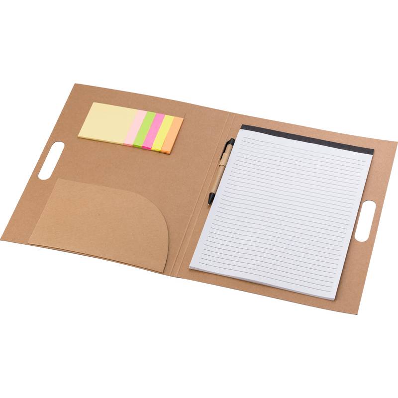 Kartonová složka na poznámky Charlie, hnědá Kartonová složka na poznámky Charlie, hnědá