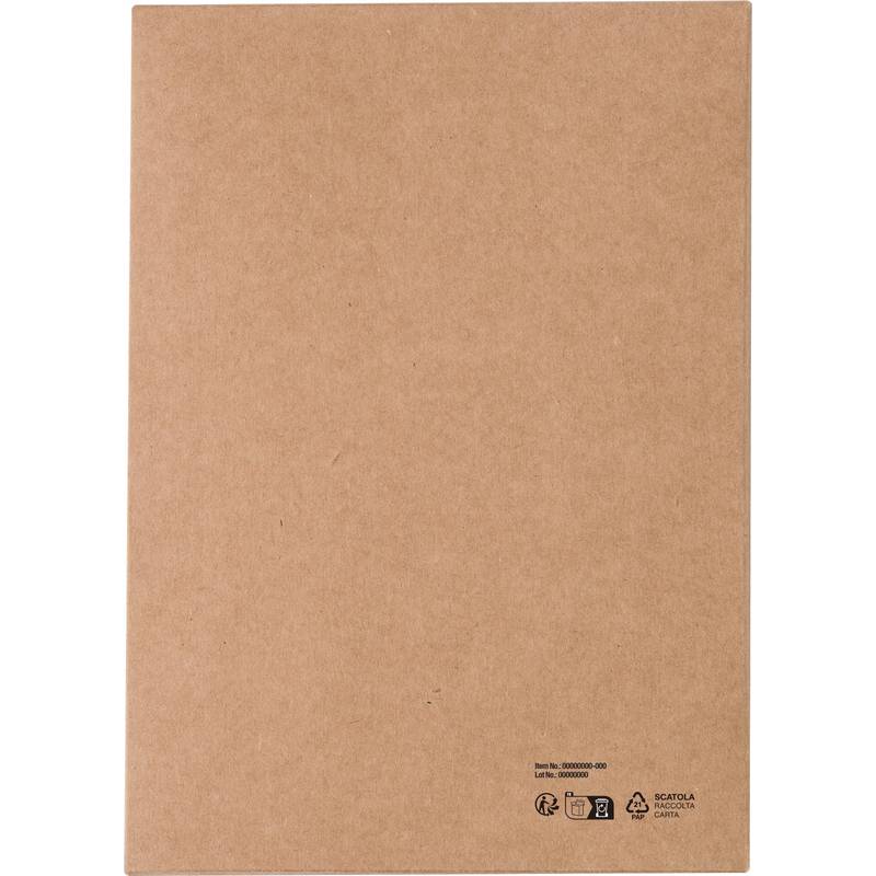 Korkový a lněný zápisník a kuličkové pero z pšeničné slámy Kenzo, hnědá Korkový a lněný zápisník a kuličkové pero z pšeničné slámy Kenzo, hnědá