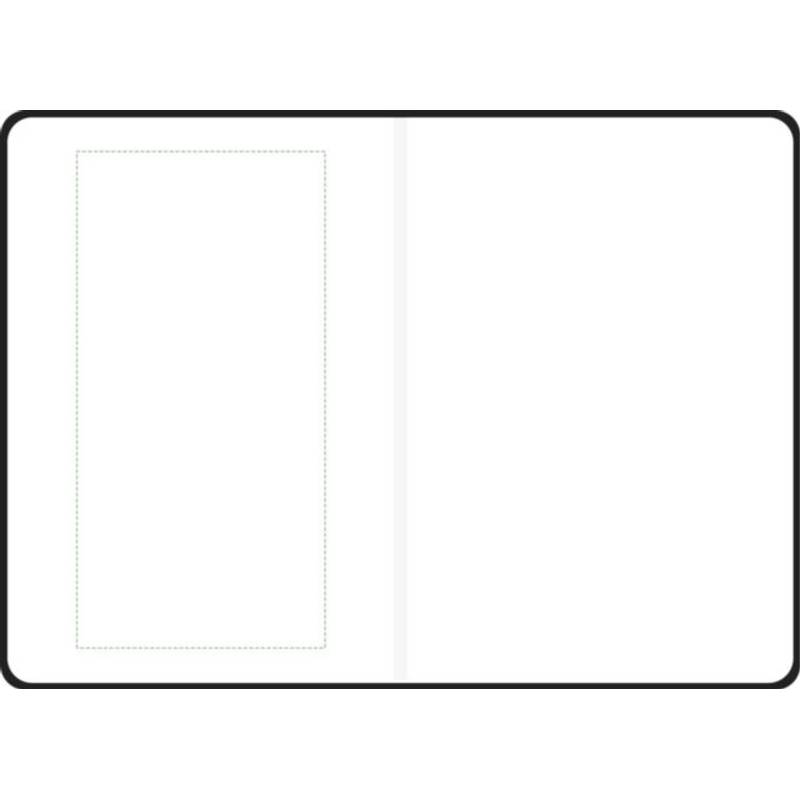 Recyklovaný kožený zápisník (A5) Gianna, černá Recyklovaný kožený zápisník (A5) Gianna, černá