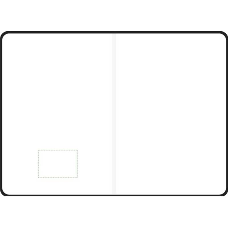 Recyklovaný kožený zápisník (A5) Gianna, černá Recyklovaný kožený zápisník (A5) Gianna, černá