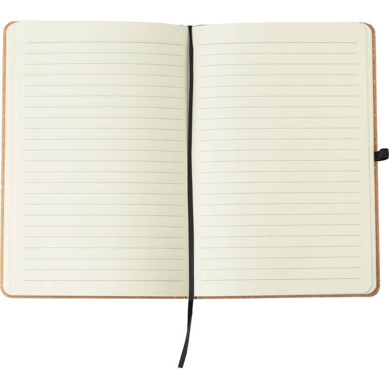 Recyklovaný kožený zápisník (A5) Gianna, černá Recyklovaný kožený zápisník (A5) Gianna, černá