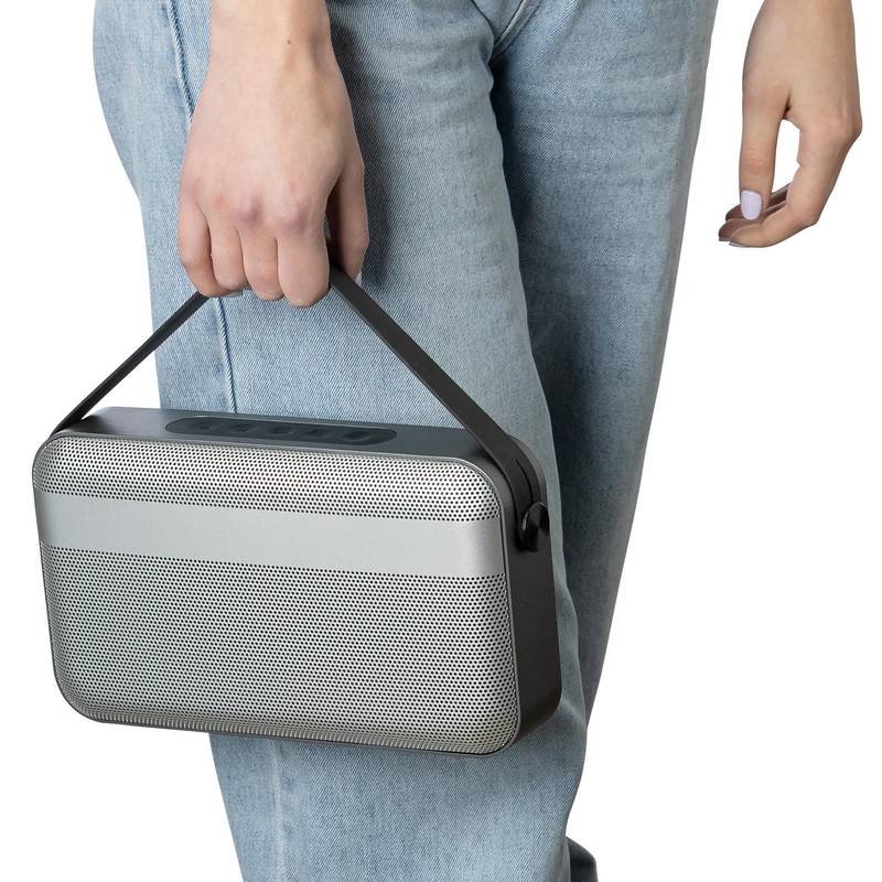 Bezdrátový reproduktor BrandCharger Nano Beast, černá - šedá Silver Bezdrátový reproduktor BrandCharger Nano Beast, černá - šedá Silver