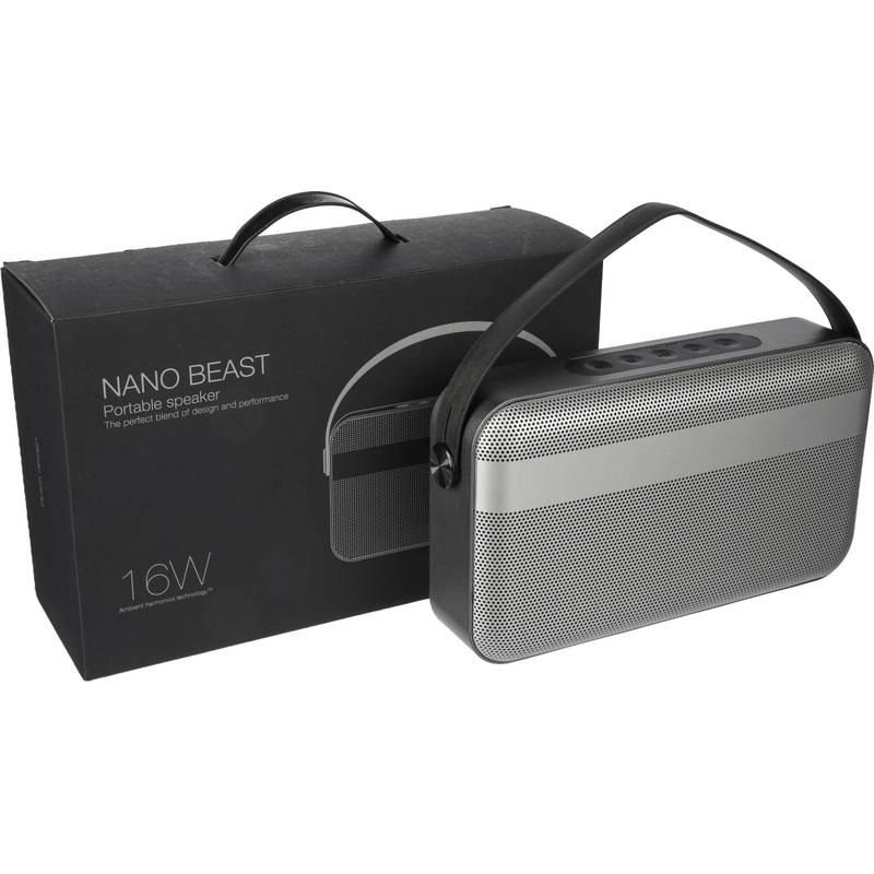 Bezdrátový reproduktor BrandCharger Nano Beast, černá - šedá Silver Bezdrátový reproduktor BrandCharger Nano Beast, černá - šedá Silver