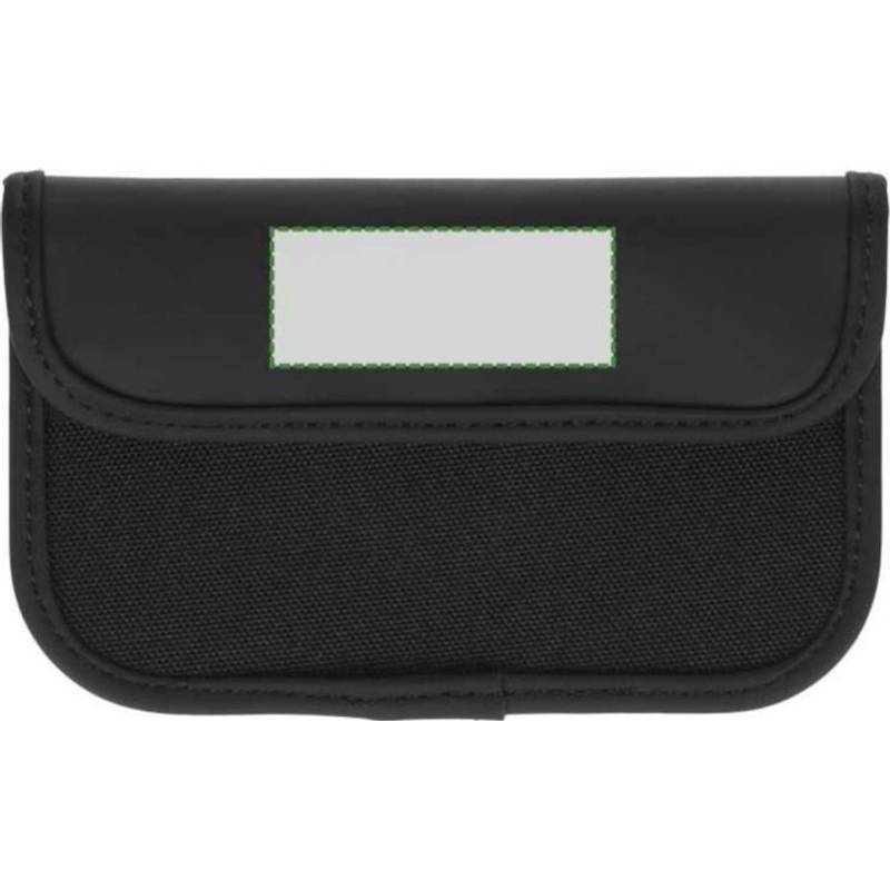 Recyklované pouzdro na klíče a karty Ripple, černá Recyklované pouzdro na klíče a karty Ripple, černá