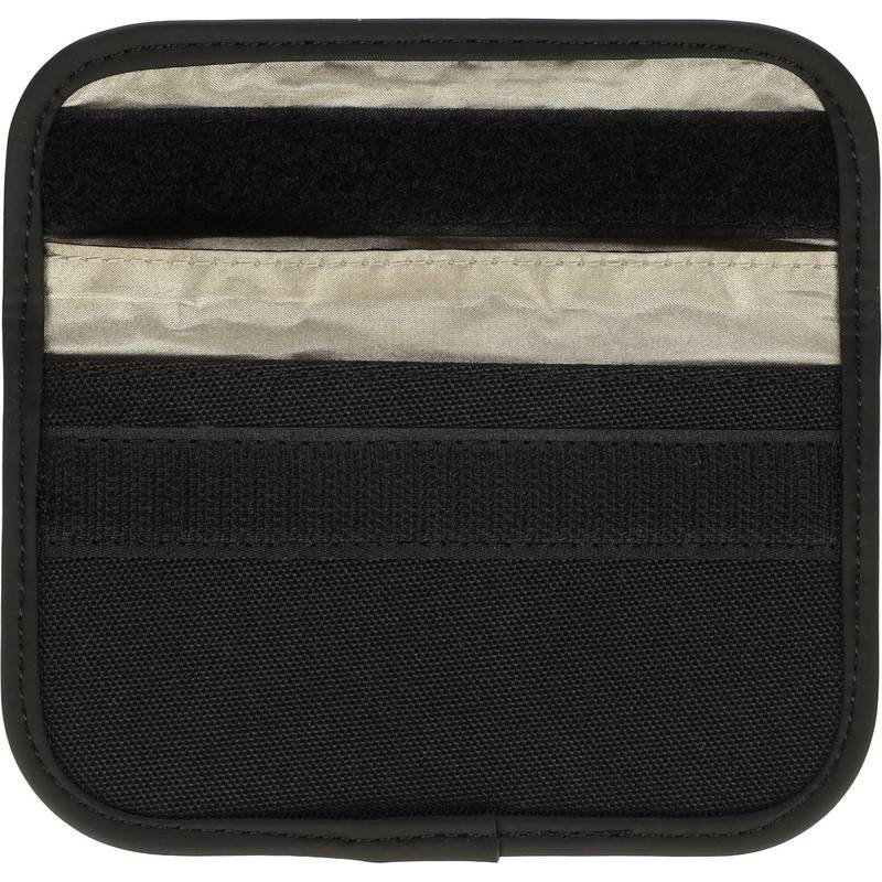 Recyklované pouzdro na klíče a karty Ripple, černá Recyklované pouzdro na klíče a karty Ripple, černá