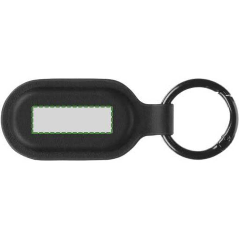 Recyklovaný přívěsek na klíče a sledovací štítek Halo, černá Recyklovaný přívěsek na klíče a sledovací štítek Halo, černá