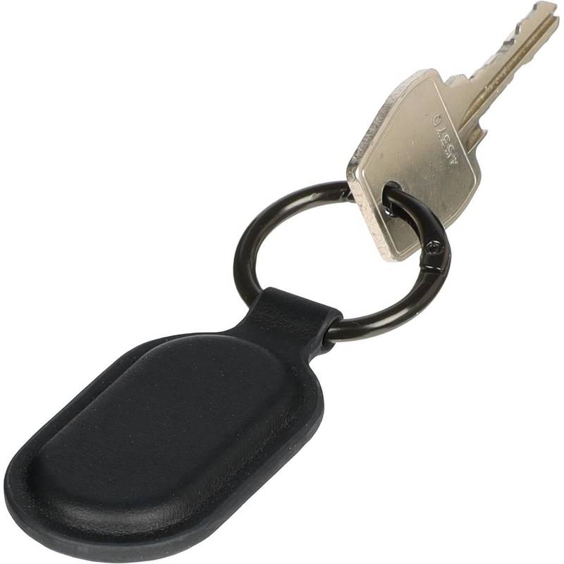 Recyklovaný přívěsek na klíče a sledovací štítek Halo, černá Recyklovaný přívěsek na klíče a sledovací štítek Halo, černá