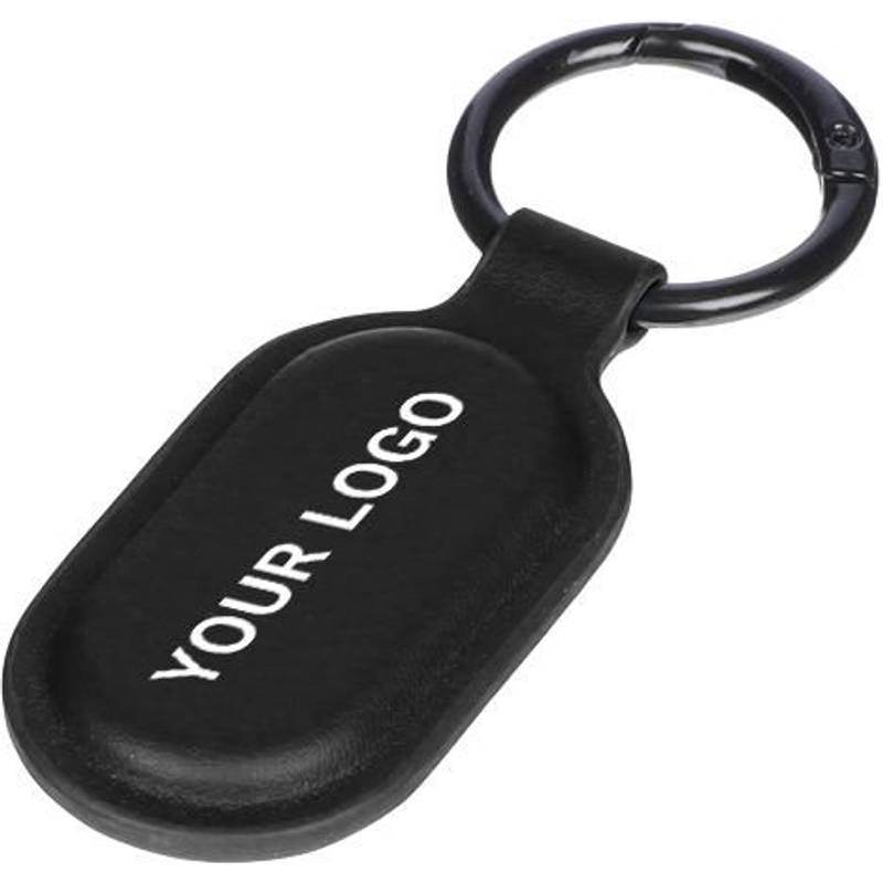 Recyklovaný přívěsek na klíče a sledovací štítek Halo, černá Recyklovaný přívěsek na klíče a sledovací štítek Halo, černá