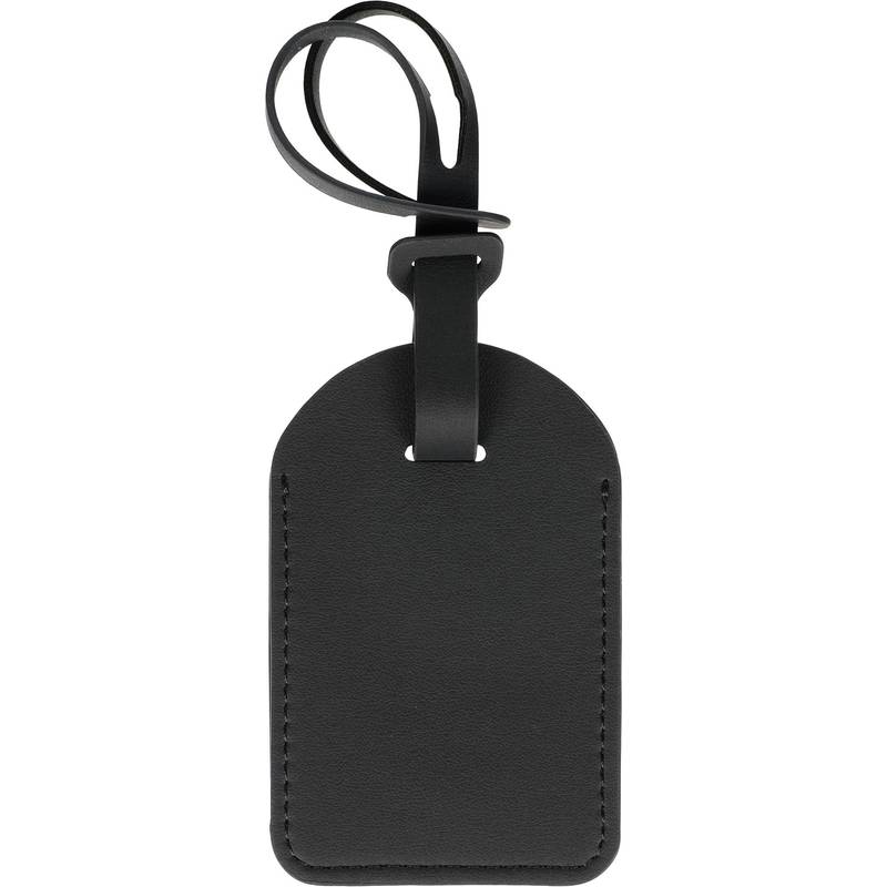 Recyklovaný štítek na sledování zavazadel Isen, černá Recyklovaný štítek na sledování zavazadel Isen, černá