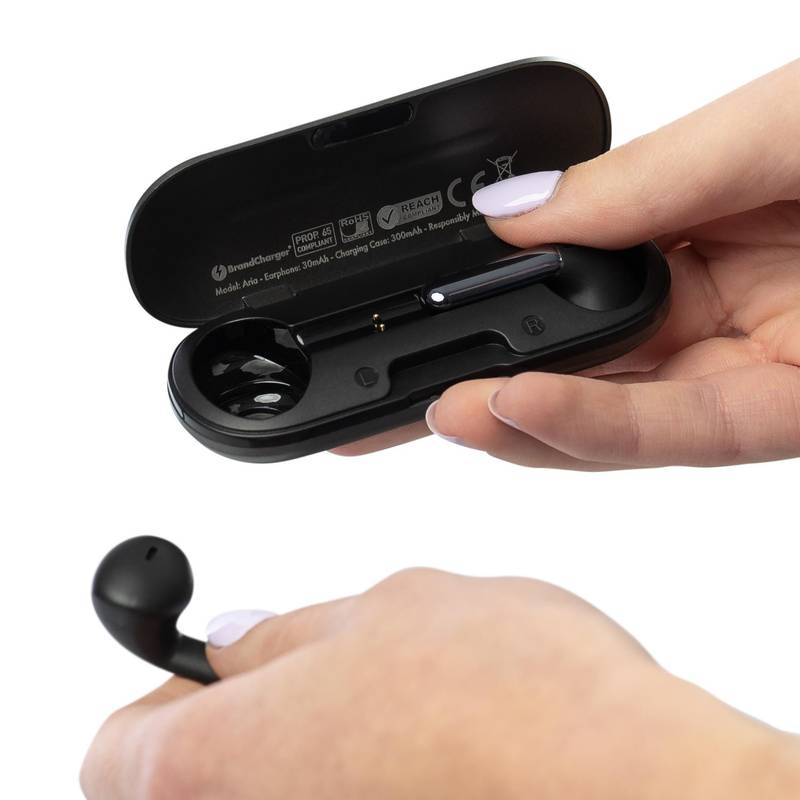 Bezdrátová sluchátka Brandcharger Aria, šedá Gun Metal Bezdrátová sluchátka Brandcharger Aria, šedá Gun Metal