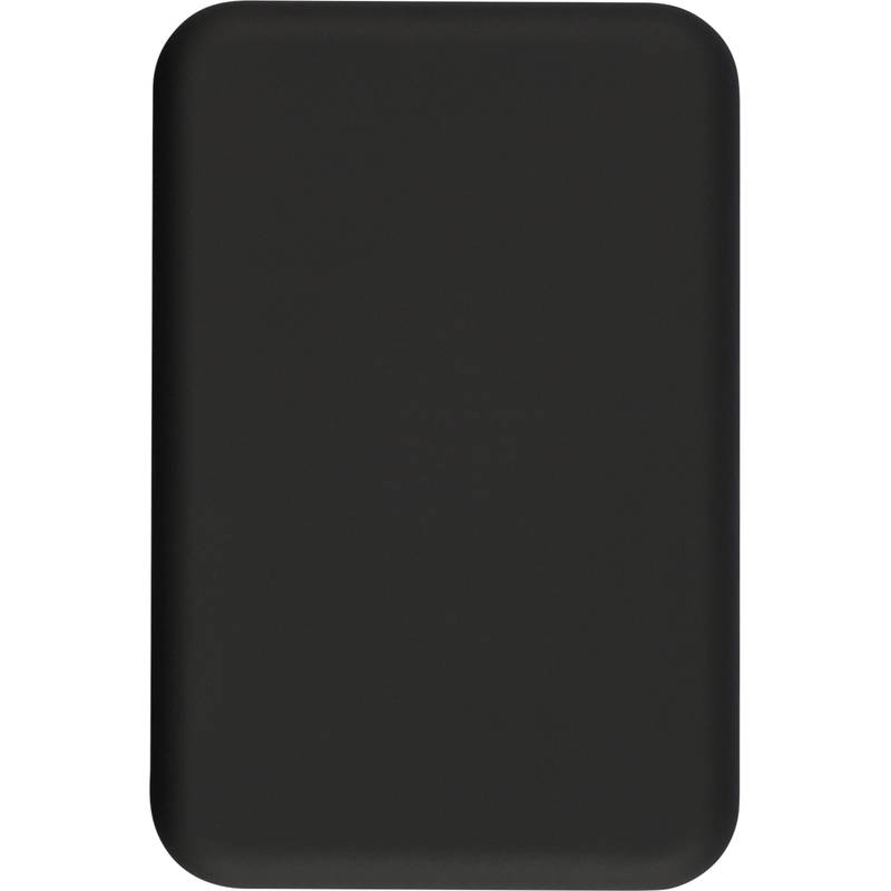 Recyklovaný bezdrátový nabíjecí powerbank Meno, černá Recyklovaný bezdrátový nabíjecí powerbank Meno, černá