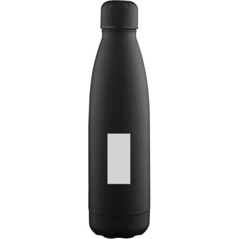 Dvoustěnná láhev na pití s recyklovanou vrstvou 500 ml Sunny, černá Dvoustěnná láhev na pití s recyklovanou vrstvou 500 ml Sunny, černá