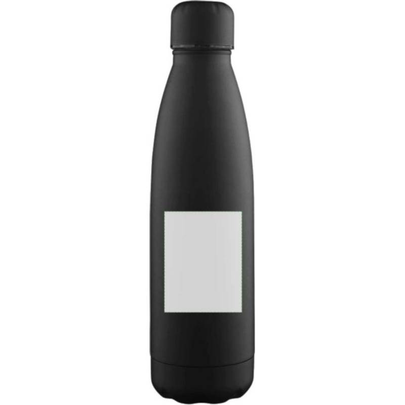 Dvoustěnná láhev na pití s recyklovanou vrstvou 500 ml Sunny, černá Dvoustěnná láhev na pití s recyklovanou vrstvou 500 ml Sunny, černá