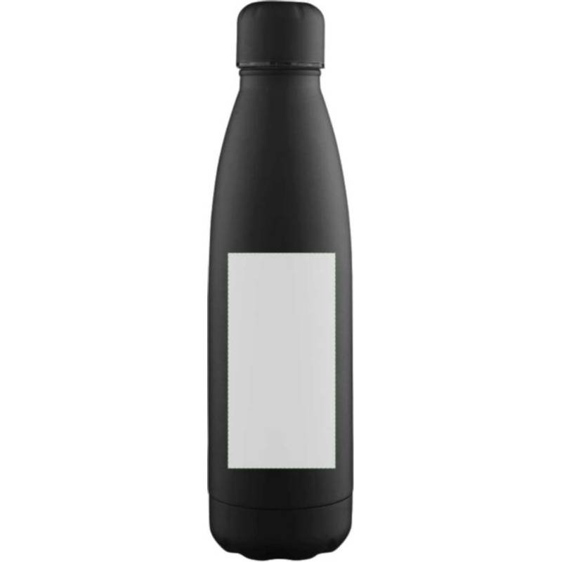 Dvoustěnná láhev na pití s recyklovanou vrstvou 500 ml Sunny, černá Dvoustěnná láhev na pití s recyklovanou vrstvou 500 ml Sunny, černá