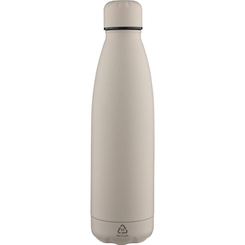 Dvoustěnná láhev na pití s recyklovanou vrstvou 500 ml Sunny, černá Dvoustěnná láhev na pití s recyklovanou vrstvou 500 ml Sunny, černá