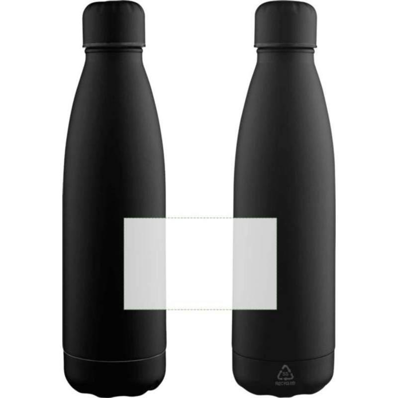 Recyklovaná láhev na pití 700 ml Breeze, černá Recyklovaná láhev na pití 700 ml Breeze, černá