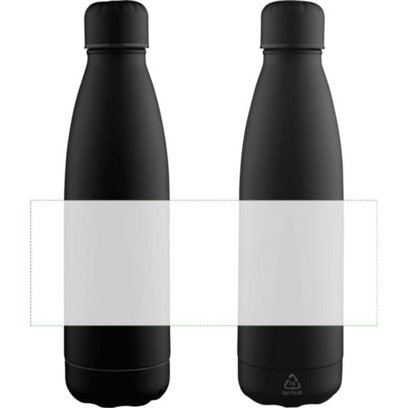 Recyklovaná láhev na pití 700 ml Breeze, černá Recyklovaná láhev na pití 700 ml Breeze, černá